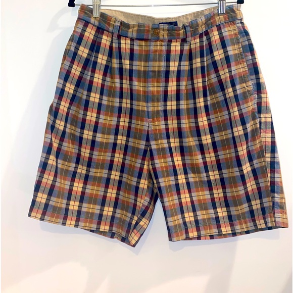 Men's Ralph Lauren Chaps Plaid Shorts Size 36 - Picture 1 of 10